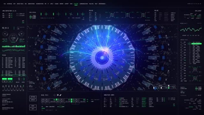 粒子对撞机探测器GUI幻想图形用户界面