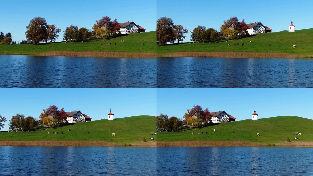 德国巴伐利亚州富森附近的赫格拉茨里德湖