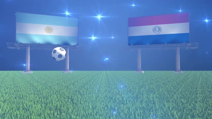 阿根廷对巴拉圭足球模型三维足球足球比赛