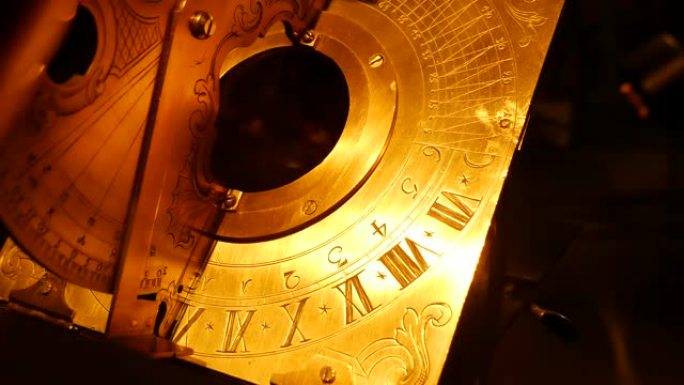 赤道日晷。古代的时间测量。