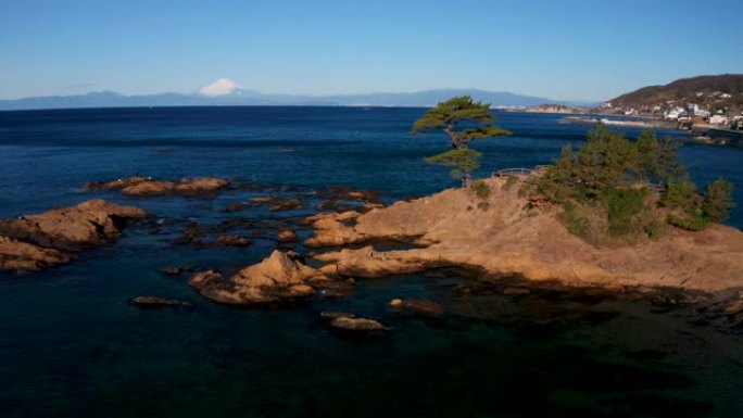 富士山海平面海天一线美景