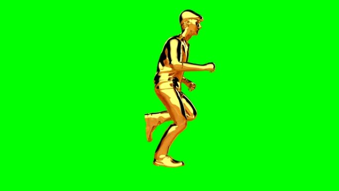 Golden runner无缝循环，绿屏