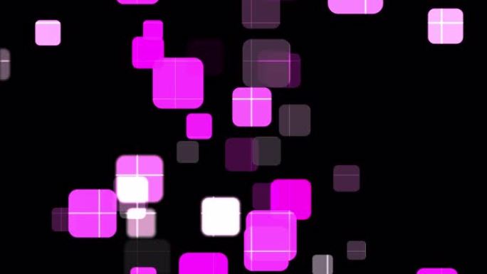 4k抽象商务技术粉色方形黑色背景