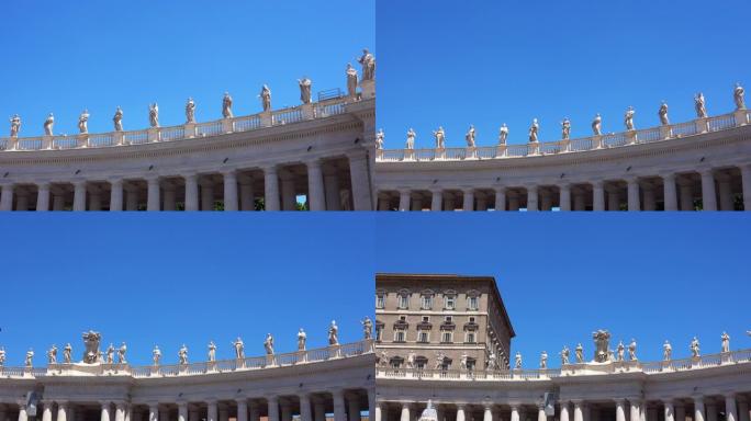 罗马意大利圣彼得广场梵蒂冈游客