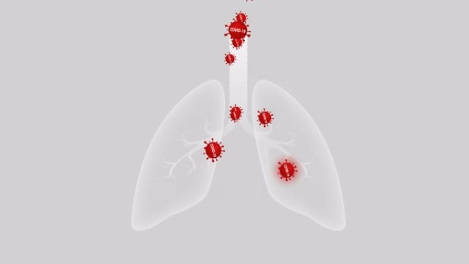 冠状病毒或电晕病毒概念新型冠状病毒肺炎，医学肺和技术背景。