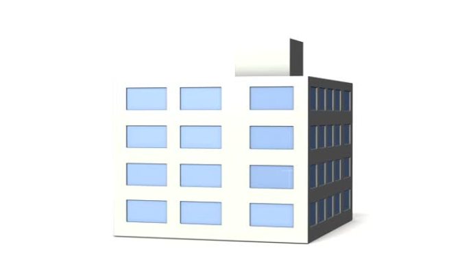 一个简单的建筑模型建筑。