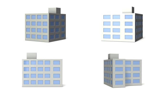一个简单的建筑模型建筑。