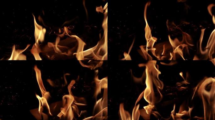 火焰和火花粒子 (混合模式添加，屏幕可以用来去除背景)