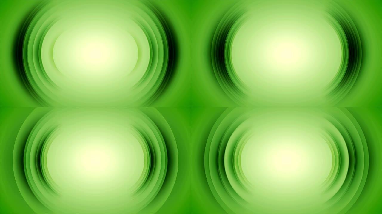 绿色闪亮技术运动背景与抽象的圆形形状