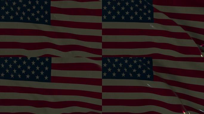 美国国旗旗帜美利坚合众国国旗飘扬