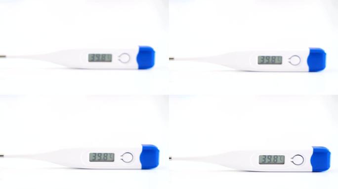 温度计上的39.8度celcius