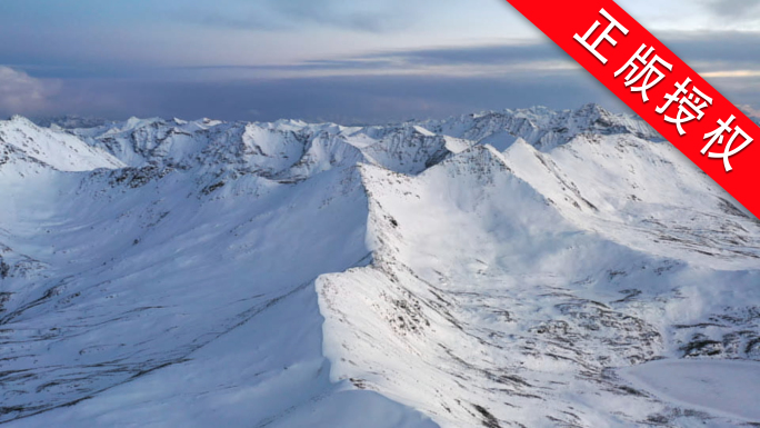 大气雪山航拍实拍雪景企业宣传片片头纪录片