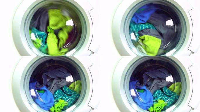 洗衣机和彩色洗衣房