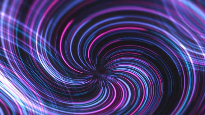 光速霓虹灯发光动画uhd背景运动中的扭曲线漩涡彩色涡旋