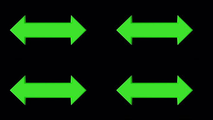 以两种方式移动绿色箭头。阿尔法通道