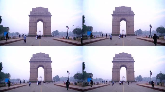 印度门是横跨在拉杰帕斯路上的战争纪念碑，