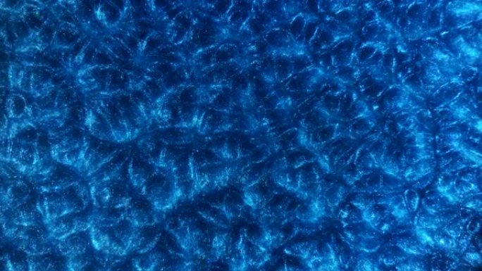 蓝色能量场变形流动漩涡沸腾抽象迷幻宇宙有机图案背景