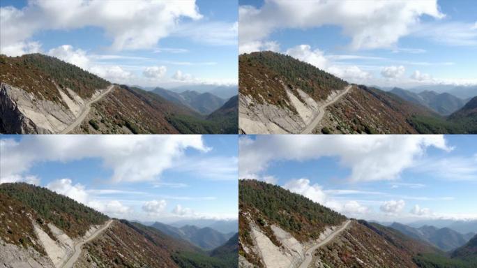 西班牙比利牛斯山脉拉莫利纳滑雪区的山路