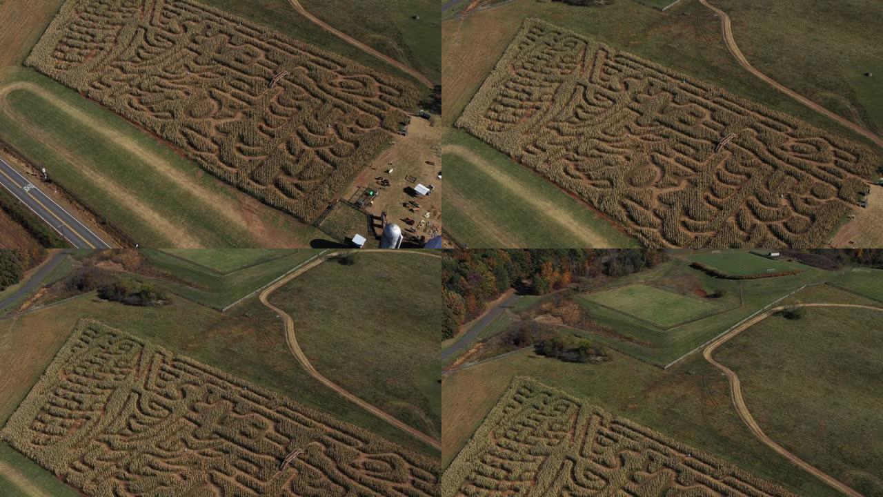 玉米迷宫，平原，弗吉尼亚，美国