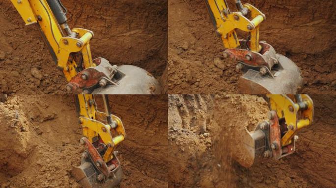 挖掘机挖沟铺设通信