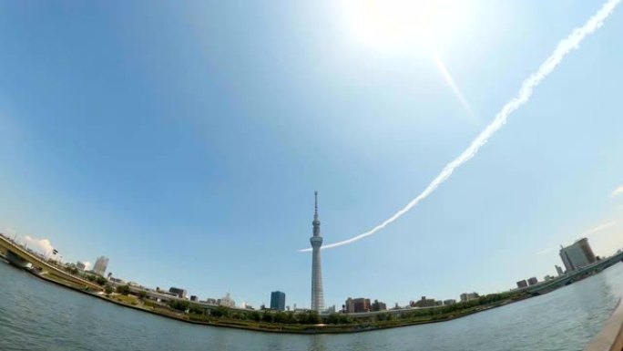 特技飞行ASDF队 (蓝色冲动) 飞越东京天空