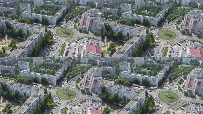 俄罗斯的面板建筑，苏联建筑房屋。城市建筑