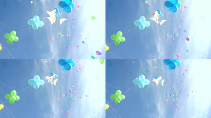 节日气球升空