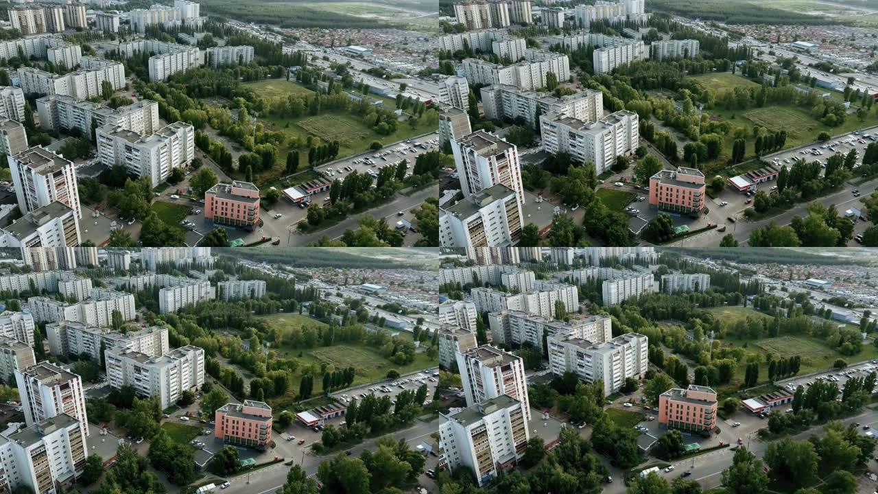 苏联建筑。公寓楼。苏联建筑风格。住宅楼。苏联建造的多层公寓楼。旧住宅区