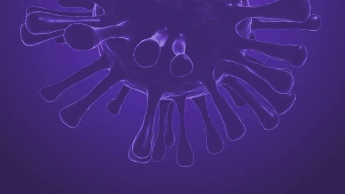 4k紫色冠状病毒疾病新型冠状病毒肺炎感染医学插图紫色背景