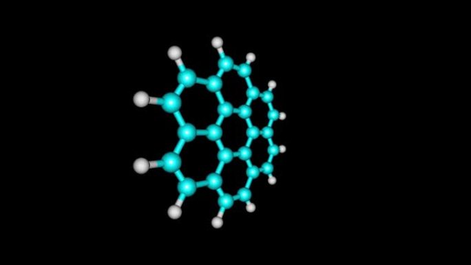 Coronene molecule旋转视频全高清