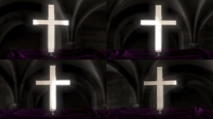 宗教十字架反射光