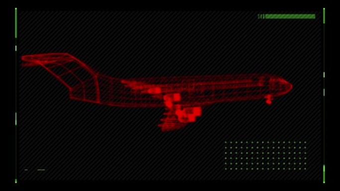 飞机模型三维技术制图动画