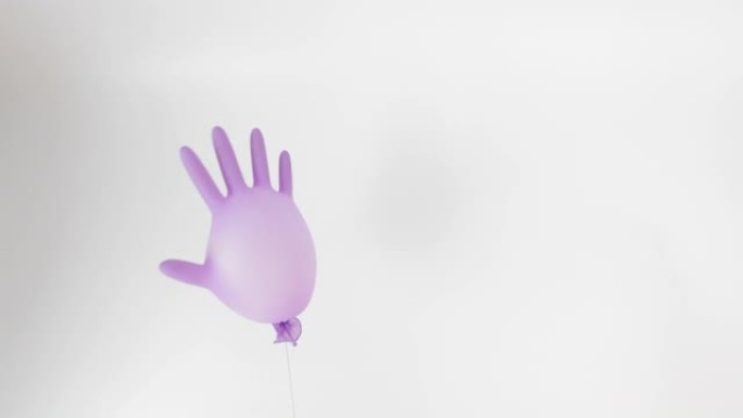 紫色防护医用手套