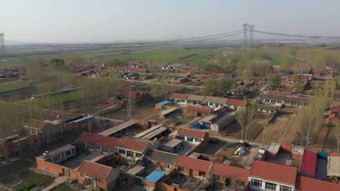 航拍视角下的中国农村住宅