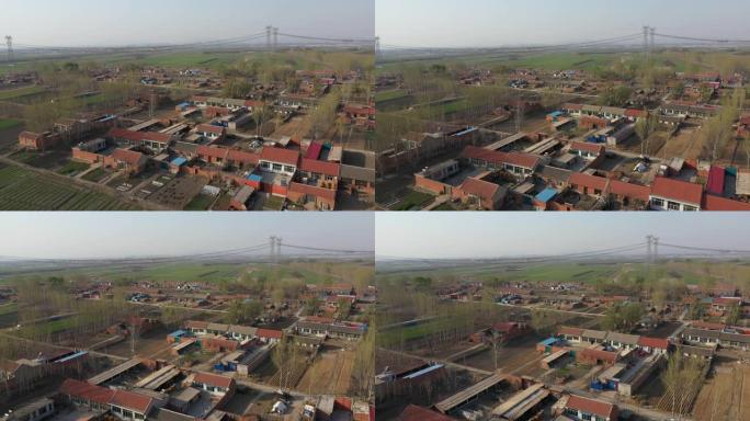 航拍视角下的中国农村住宅