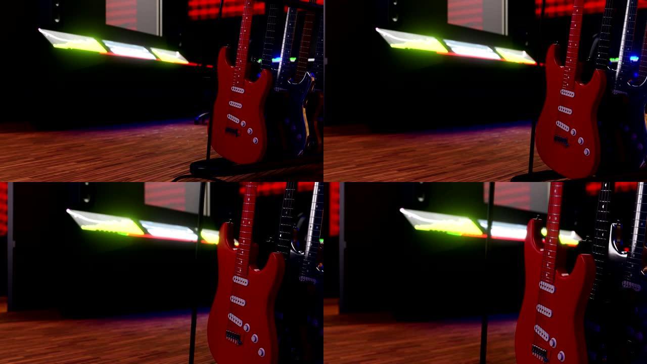 音乐工作室的3D可视化