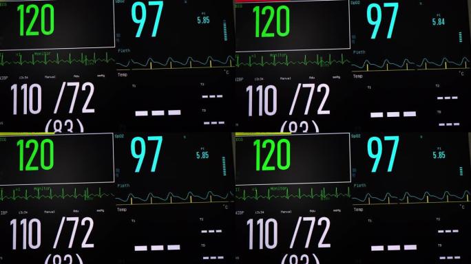 生命体征监护仪医治诊治视频素材