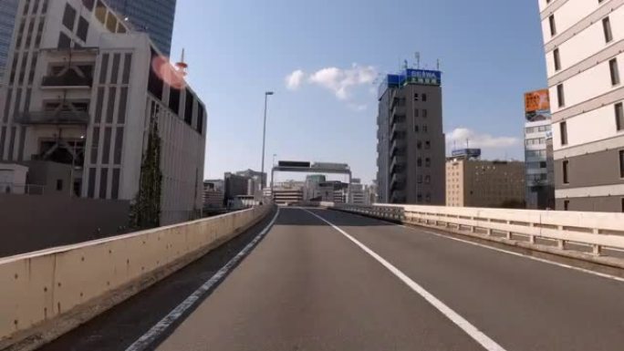 在首都高速公路上行驶/彩虹桥至彩虹桥/C1号公路/异常轻的交通