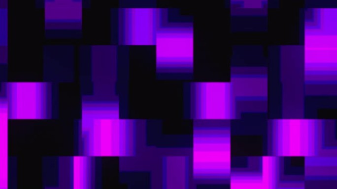 计算机生成的抽象技术背景。黑白方形形状的3D渲染融合
