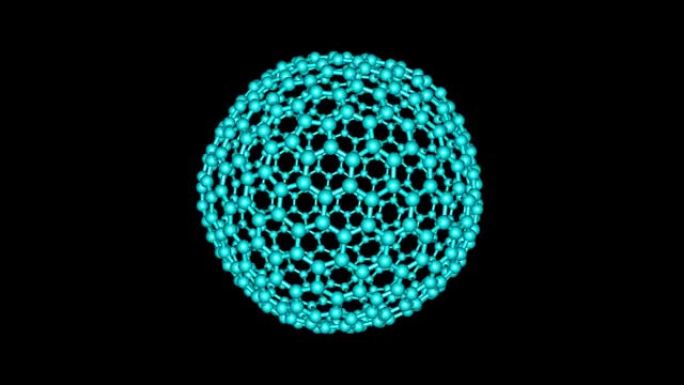 富勒烯C60分子旋转视频全高清