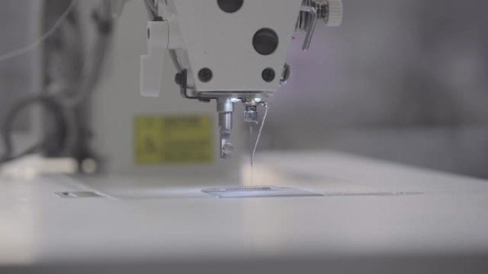 缝纫机的细节缝纫机织布
