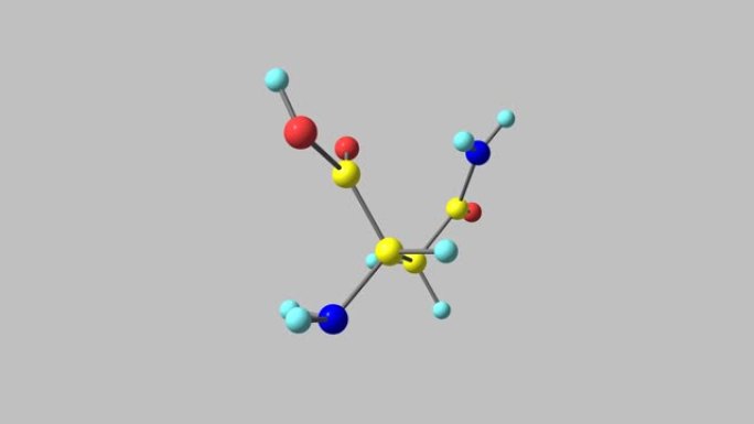 天冬氨酸分子旋转全高清视频