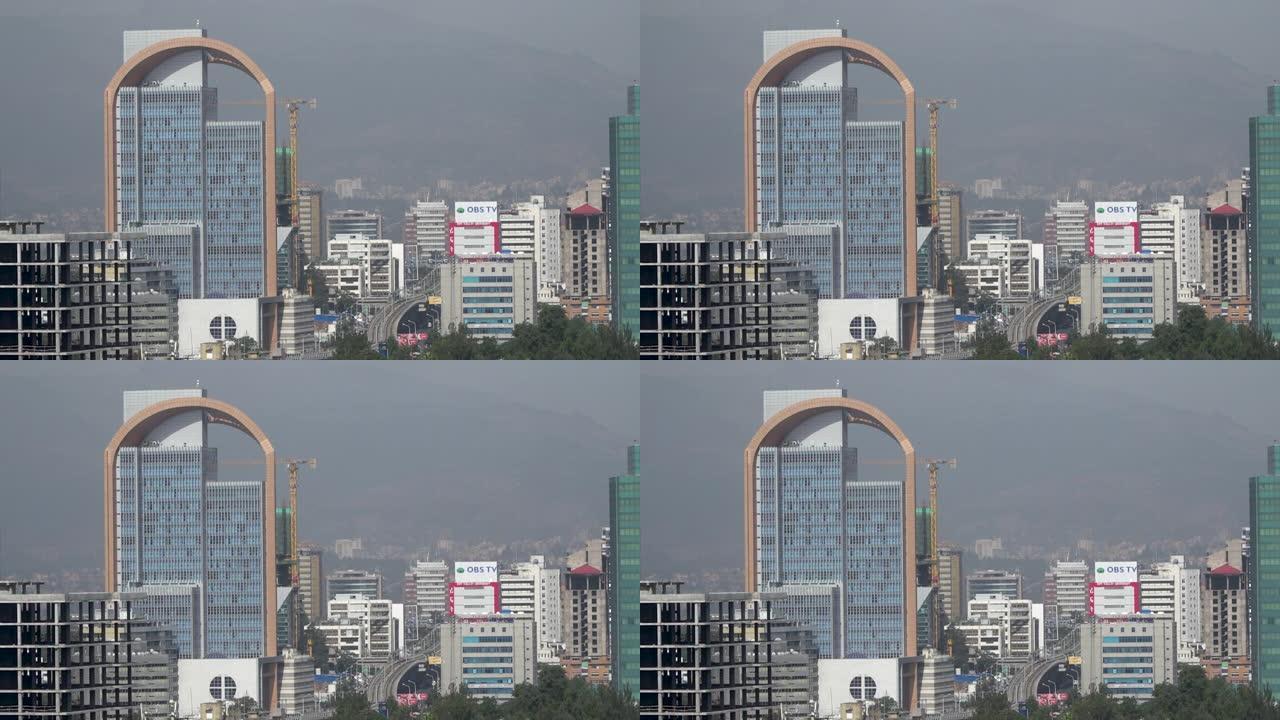 埃塞俄比亚首都亚的斯亚贝巴繁忙的城市