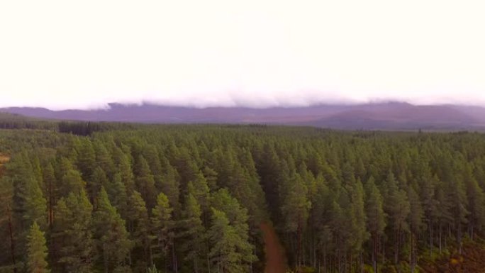 苏格兰凯恩戈姆斯国家公园的鸟瞰图
