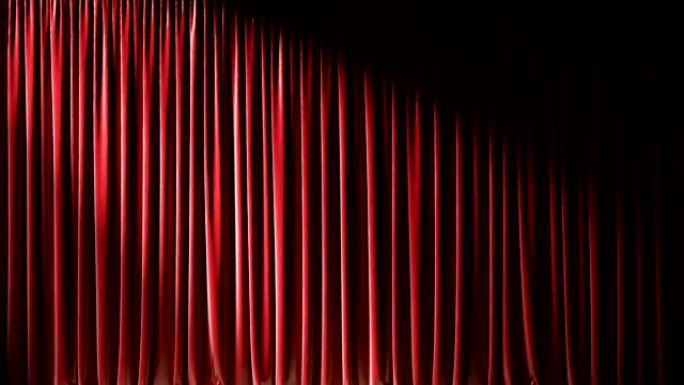 剧院窗帘或带聚光灯的窗帘背景。