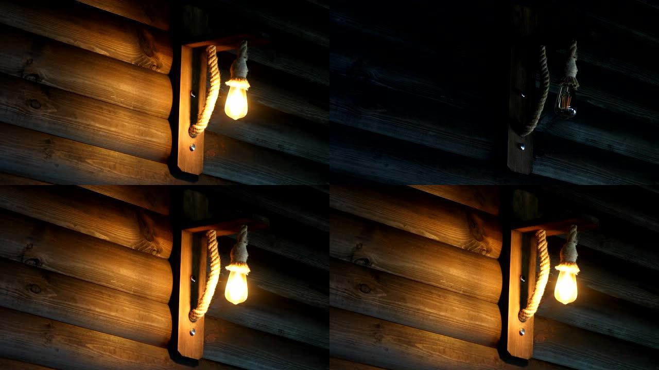 Led灯脱光和木地板。