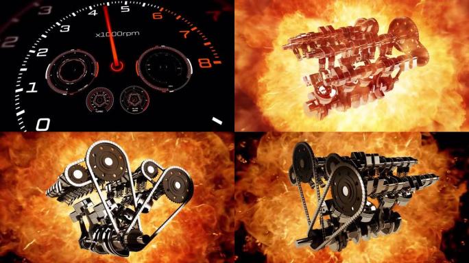 跑车速度计和转速表推动极限。