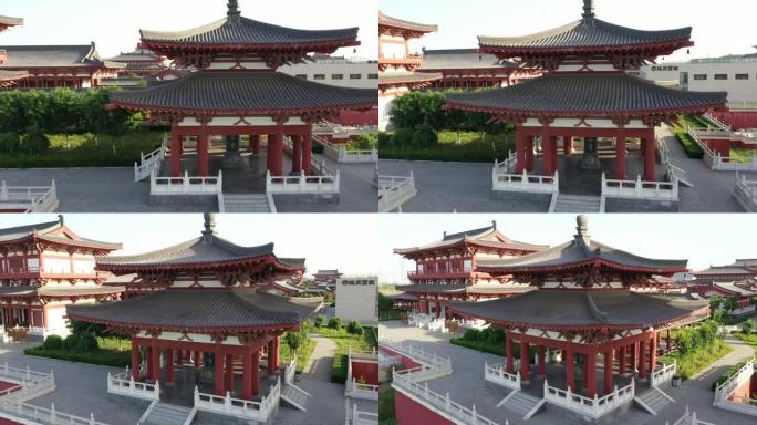 寺庙中的中国古代建筑视频
