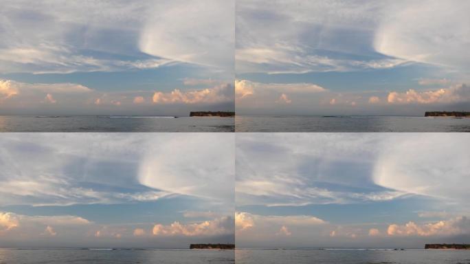 巴厘岛美丽日落的视频