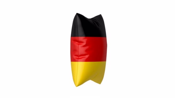 带有德国国旗的枕头